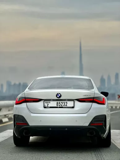 Dubai'de kiralık BMW 420i (Beyaz), 2023