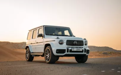 إيجار مرسيدس G63 AMG (أبيض), 2023 في الشارقة