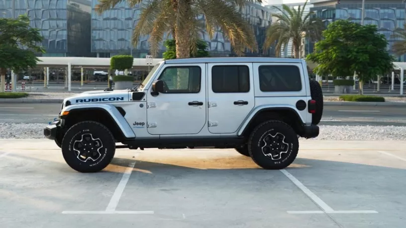 Jeep Wrangler Rubicon (Silver), 2022 for rent in Dubai