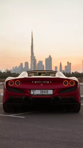 إيجار فيراري F8 تريبوتو سبايدر (أحمر), 2021 في دبي