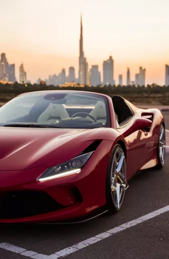 إيجار فيراري F8 تريبوتو سبايدر (أحمر), 2021 في دبي