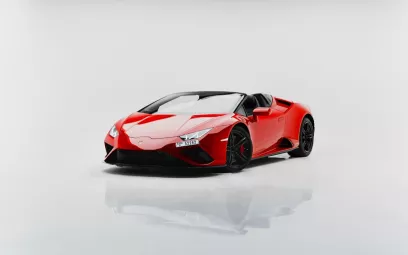 Lamborghini Huracan Evo Akropovic (Rouge), 2021 &agrave; louer &agrave; Duba&iuml;