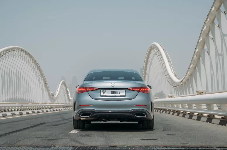 Mercedes C200 (Silver), 2023 for rent in Dubai