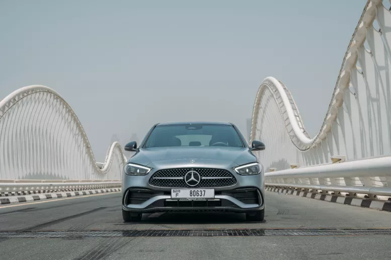 Mercedes C200 (Silver), 2023 for rent in Dubai