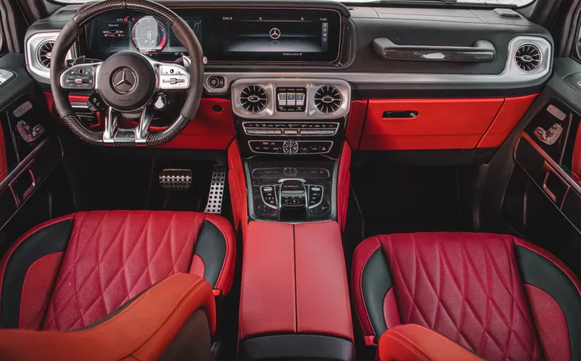 Mercedes G63 AMG (Bianca), 2022 in affitto a Abu Dhabi