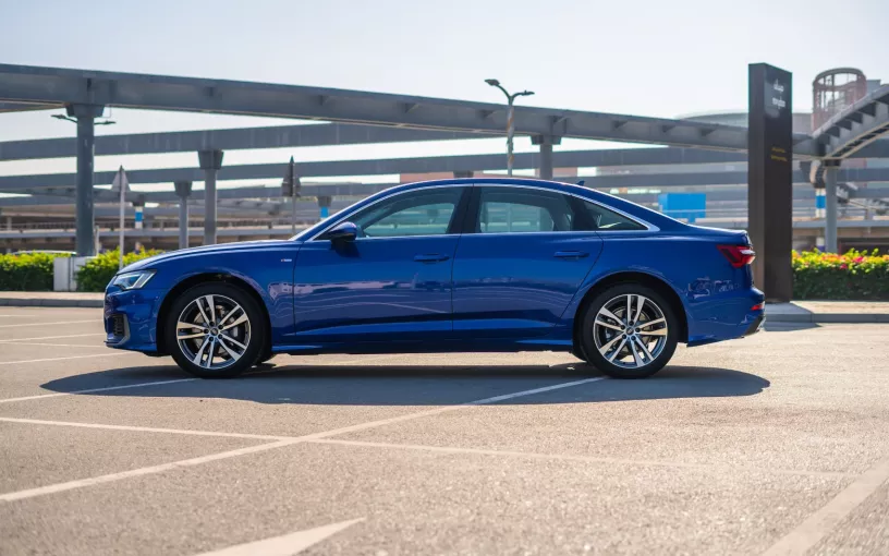Audi A6 (Blue), 2024 for rent in Abu Dhabi