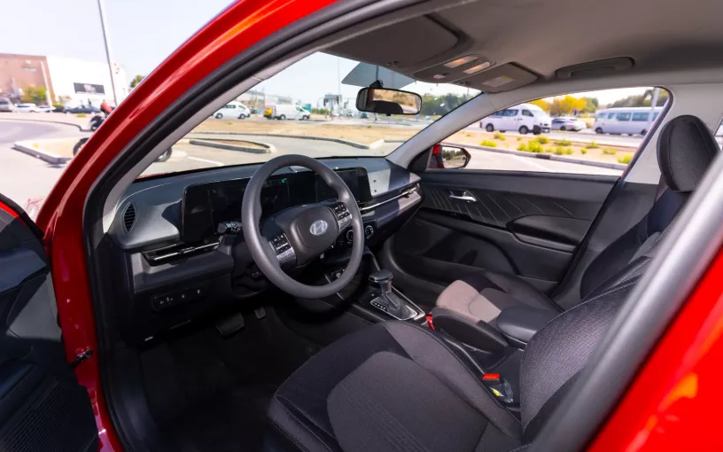 Hyundai Accent (Red), 2024 for rent in Abu Dhabi
