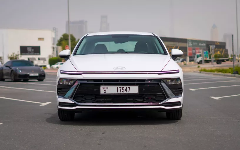 Hyundai Sonata (White), 2024 for rent in Sharjah