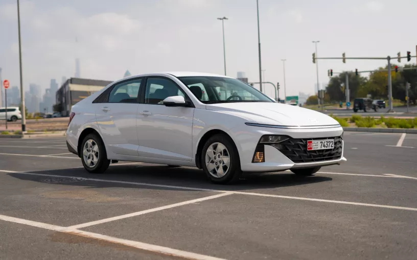 Hyundai Accent (White), 2024 for rent in Abu Dhabi