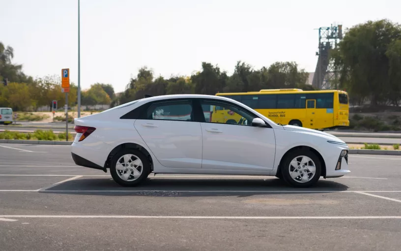 Hyundai Accent (White), 2024 for rent in Abu Dhabi