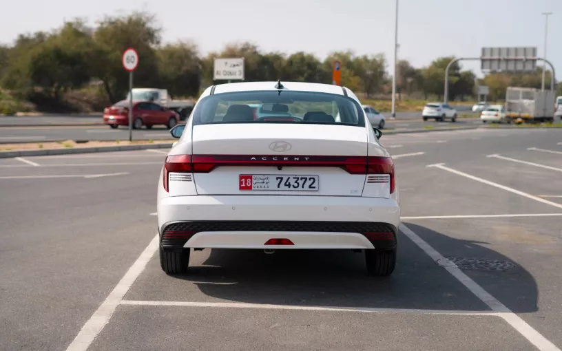 Hyundai Accent (White), 2024 for rent in Abu Dhabi
