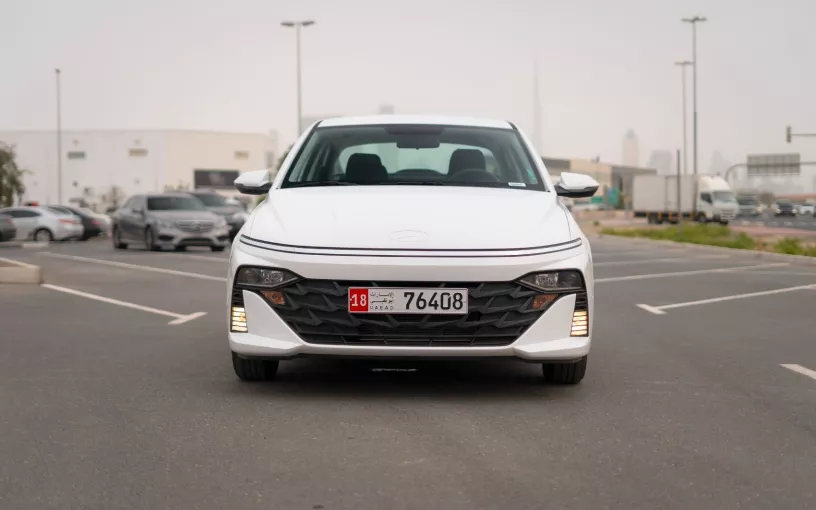 Hyundai Accent (White), 2024 for rent in Abu Dhabi