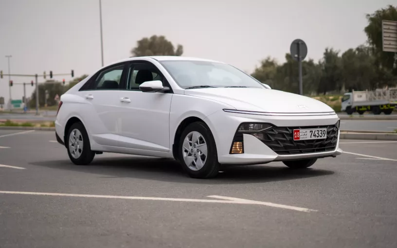 Hyundai Accent (White), 2024 for rent in Abu Dhabi