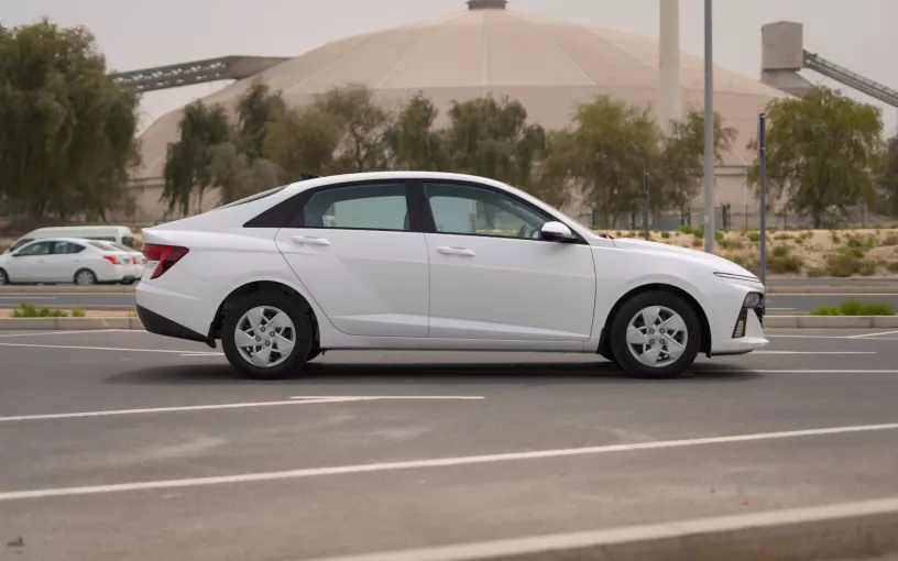 Hyundai Accent (White), 2024 for rent in Abu Dhabi