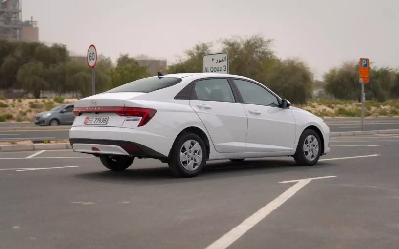 Hyundai Accent (White), 2024 for rent in Abu Dhabi