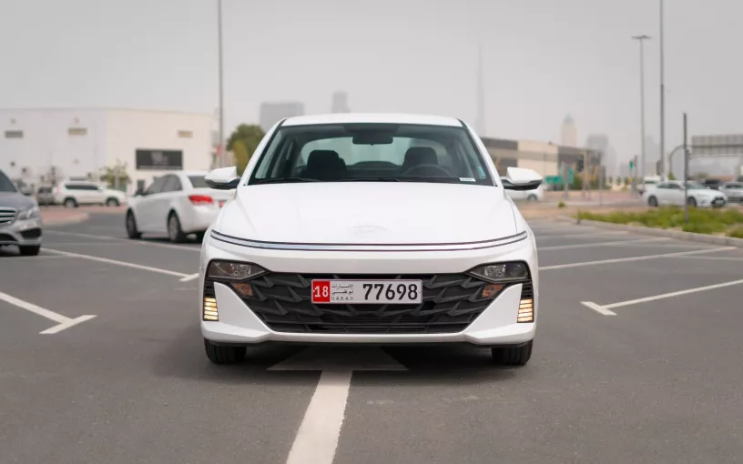 Hyundai Accent (White), 2024 for rent in Abu Dhabi