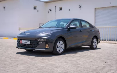 Hyundai Accent (Grey), 2024 for rent in Abu Dhabi