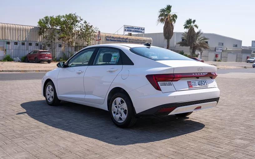 Hyundai Accent (White), 2024 - leasing offers in Dubai