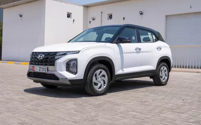 Hyundai Creta (White), 2024 for rent in Abu Dhabi