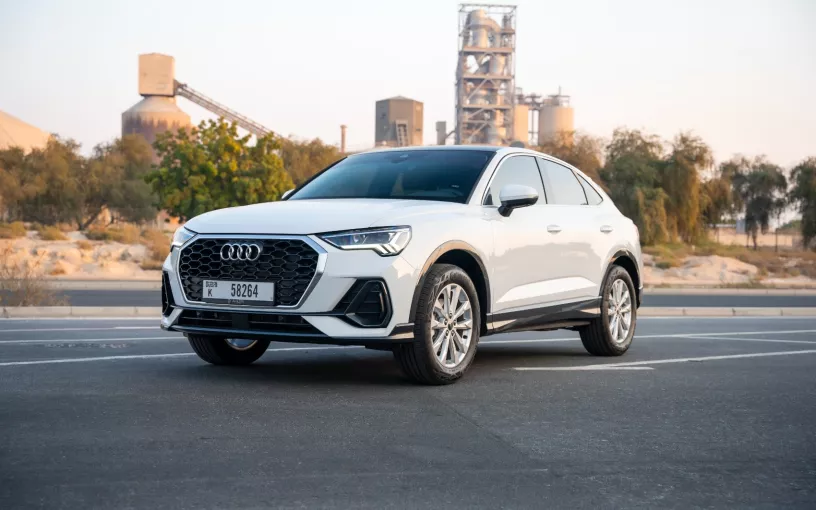 Audi Q3 Sportback (White), 2025 for rent in Sharjah