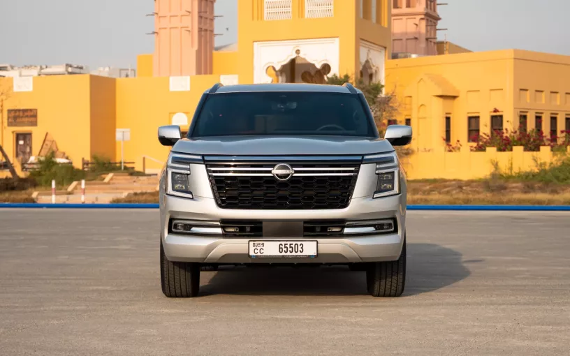 Nissan Patrol Platinum V6 (Silver), 2025 for rent in Abu Dhabi