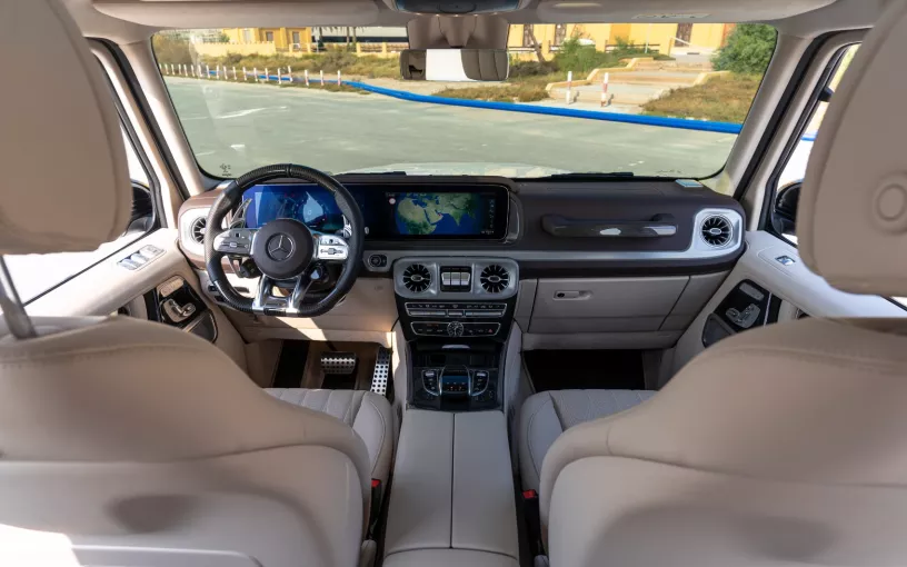Mercedes G63 AMG (Белый), 2022 для аренды в Дубай