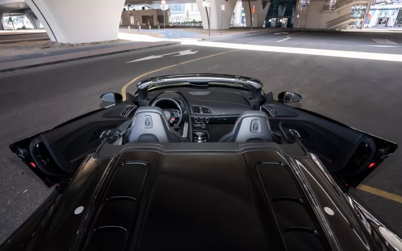 Audi R8 Spyder (Black), 2022 for rent in Sharjah