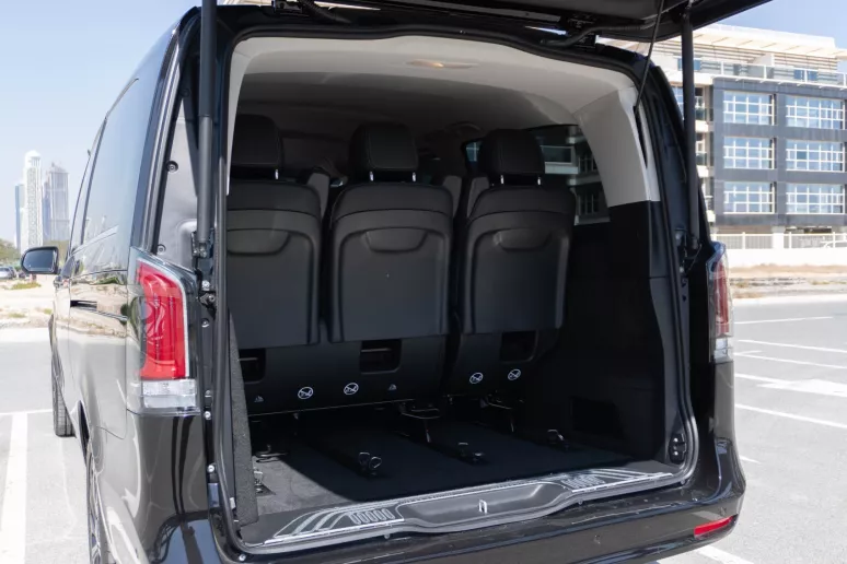 Mercedes V300 Avantgarde Extra Long (Black), 2025 for rent in Dubai