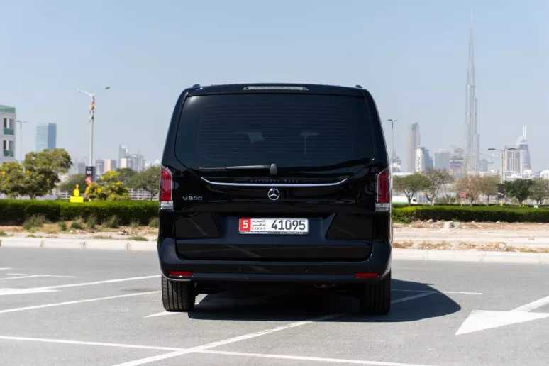 Mercedes V300 Avantgarde Extra Long (Black), 2025 for rent in Dubai