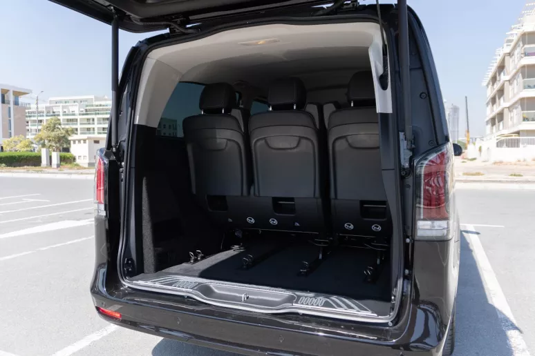 Mercedes V300 Avantgarde Extra Long (Black), 2025 for rent in Dubai