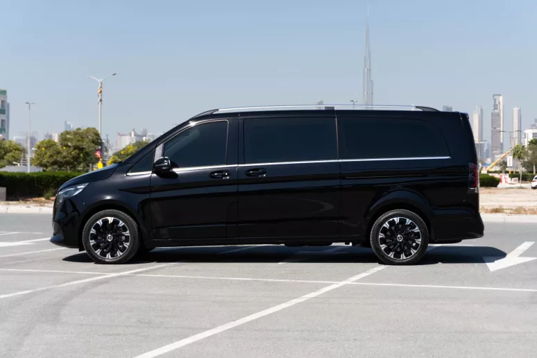 Mercedes V300 Avantgarde Extra Long (Black), 2025 for rent in Dubai