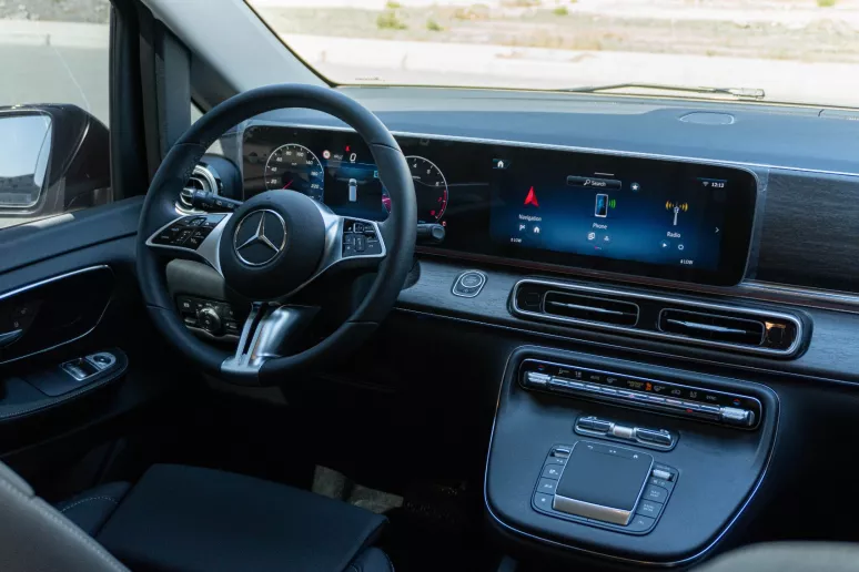 Mercedes V300 Avantgarde Extra Long (Black), 2025 for rent in Dubai