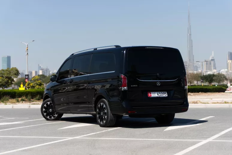 Mercedes V300 Avantgarde Extra Long (Black), 2025 for rent in Dubai