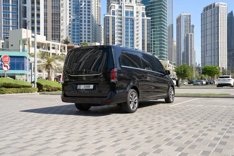 Mercedes V300 Avantgarde Extra Long (Black), 2025 for rent in Dubai