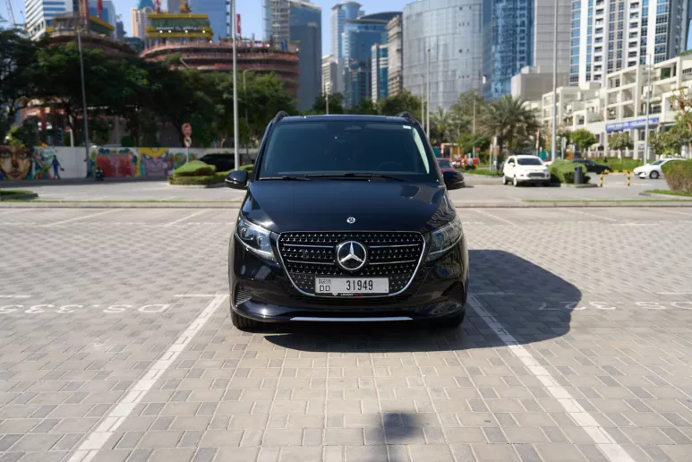 Mercedes V300 Avantgarde Extra Long (Black), 2025 for rent in Dubai