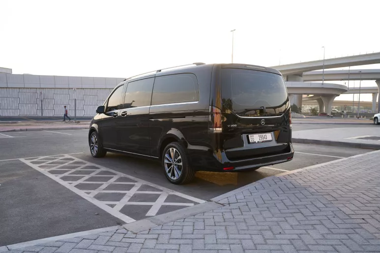 Mercedes V300 Avantgarde Extra Long (Black), 2025 for rent in Dubai
