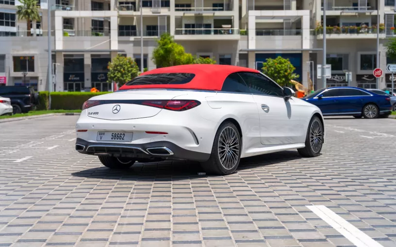 Mercedes CLE 200 AMG cabriolet/convertible (White), 2025 for rent in Abu Dhabi