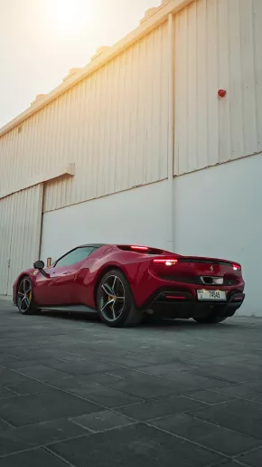 Ferrari 296 (Red), 2023 for rent in Abu Dhabi