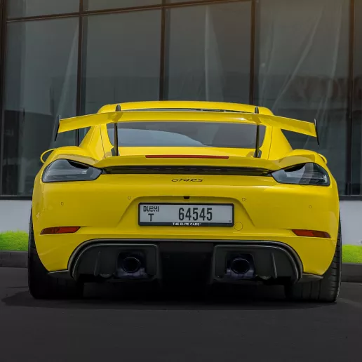 Porsche GT4 (Желтый), 2023 для аренды в Дубай