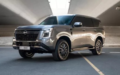 Dubai'de kiralık Nissan Patrol Platinum V6 (Gri), 2026