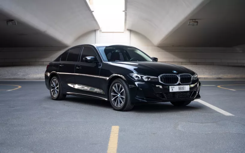 BMW 318i (Black), 2025 for rent in Dubai