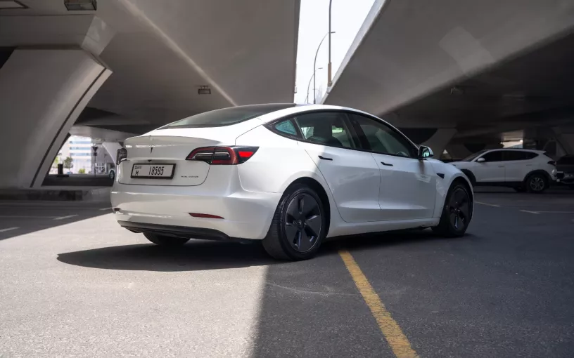 Tesla Model 3 (White), 2023 for rent in Dubai