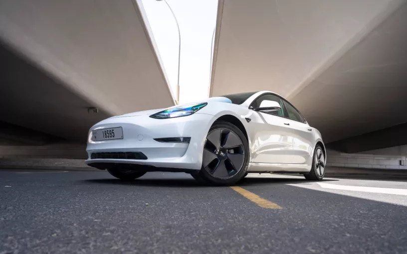 Tesla Model 3 (White), 2023 for rent in Dubai