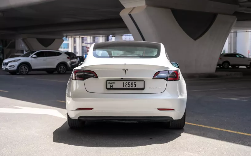 Tesla Model 3 (White), 2023 for rent in Dubai