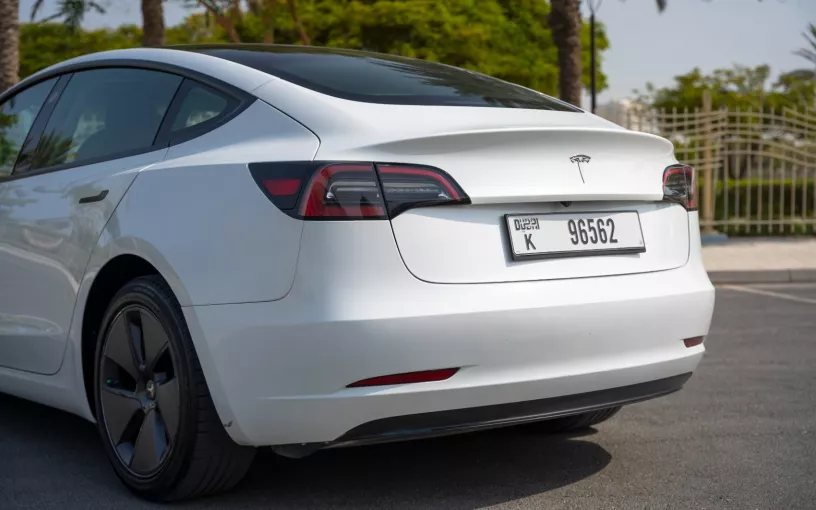 Tesla Model 3 (White), 2023 for rent in Sharjah
