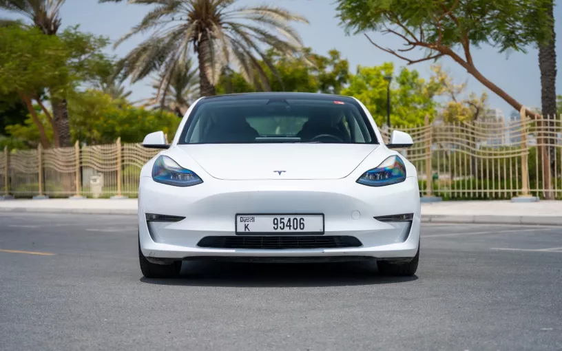 Tesla Model 3 (White), 2023 for rent in Dubai