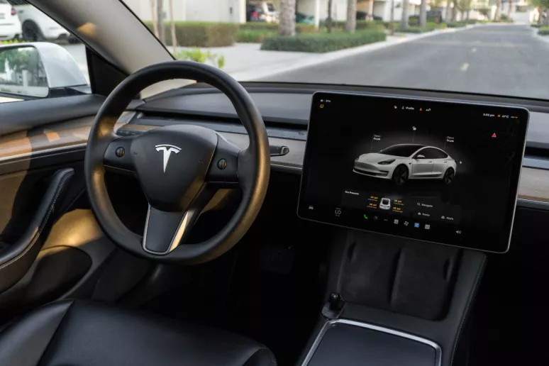 Tesla Model 3 (White), 2023 for rent in Dubai