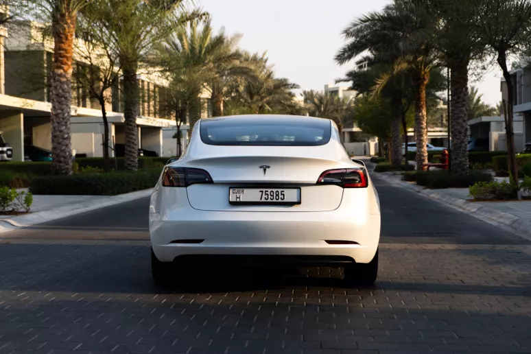 Tesla Model 3 (White), 2023 for rent in Dubai