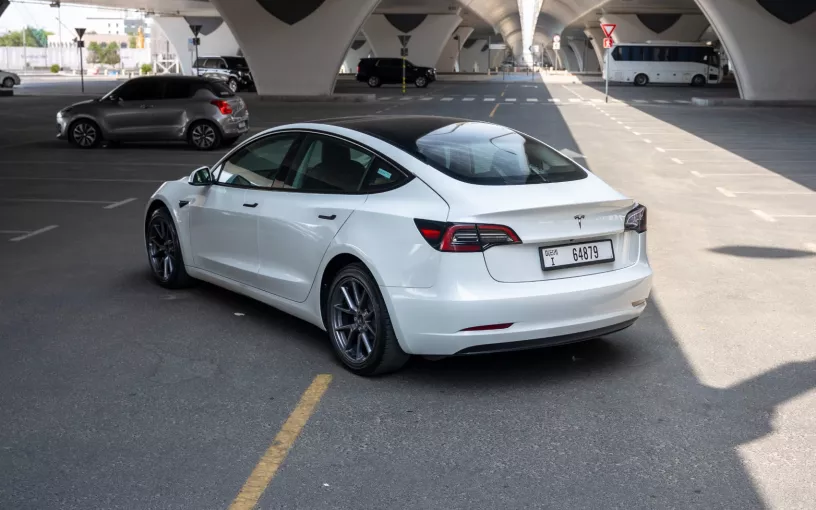 Tesla Model 3 (White), 2023 for rent in Dubai