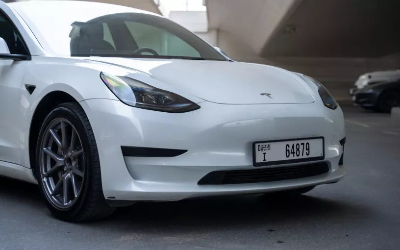 Tesla Model 3 (White), 2023 for rent in Dubai